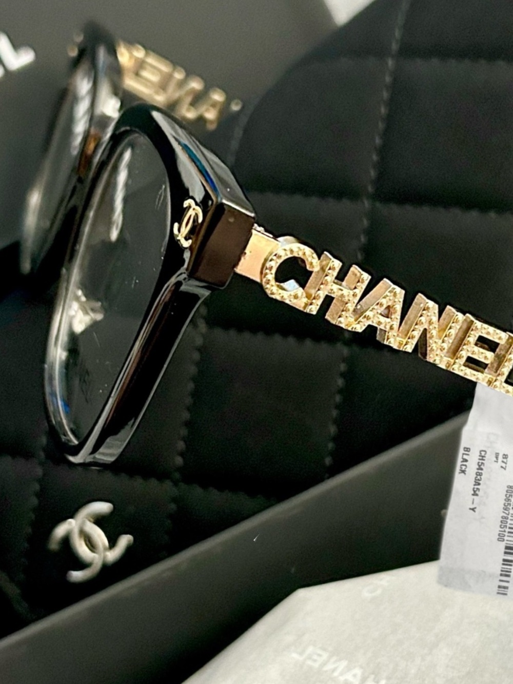 Authentic Chanel Clear Lens Oversized Frame Glasses